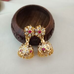 impon tricolor jhumkas | medium size copy