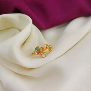 one gram floral gold forming adjustable ring copy